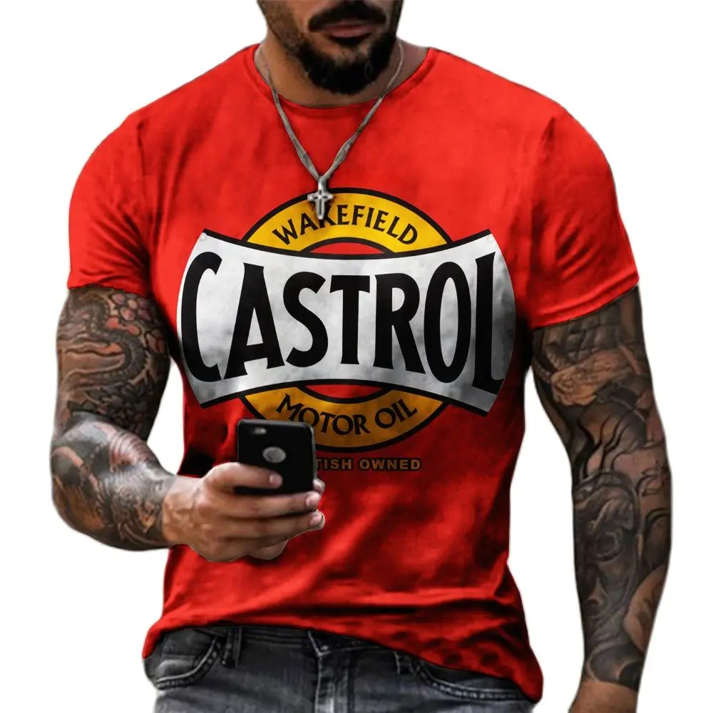 

Summer new style men's fashion pattern short-sleeved T-shirt casual shirt quick-drying hot sale in the United States and Europe