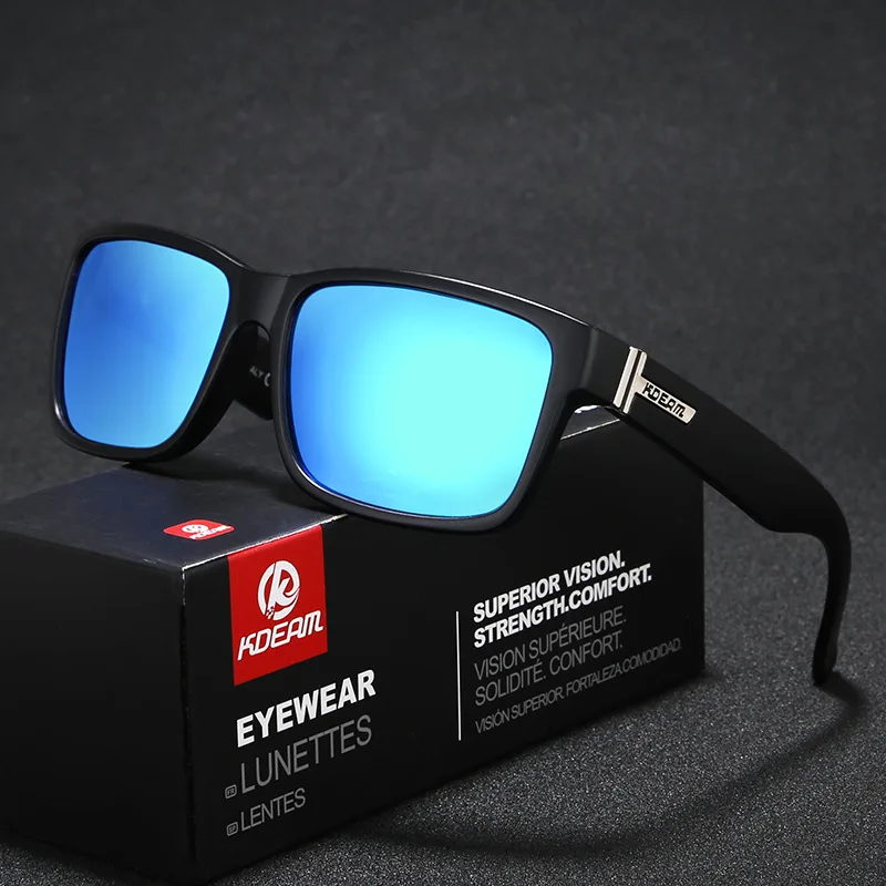 Мужские поляризованные солнцезащитные очки KDEAM спортивные для езды на