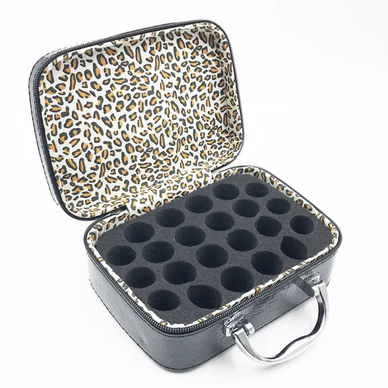 22 Bottles Essential Oil Case 5ML10ML 15ML Perfume Box Travel Portable Carrying Holder Nail Polish Storage Bag | Дом и сад