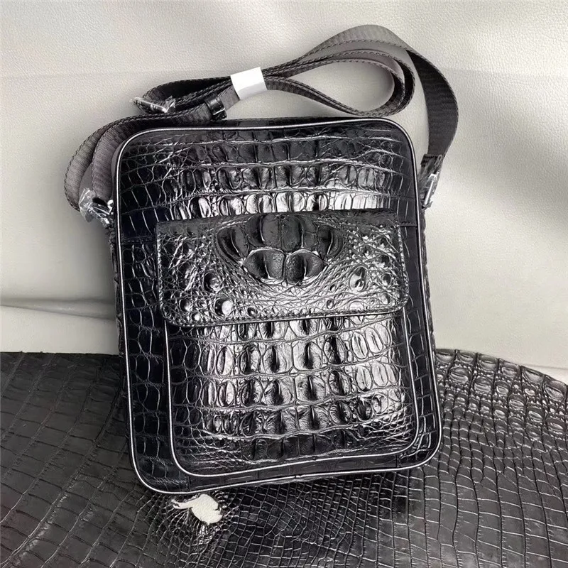 Кошелек мужской из натуральной крокодиловой кожи небольшой Повседневный