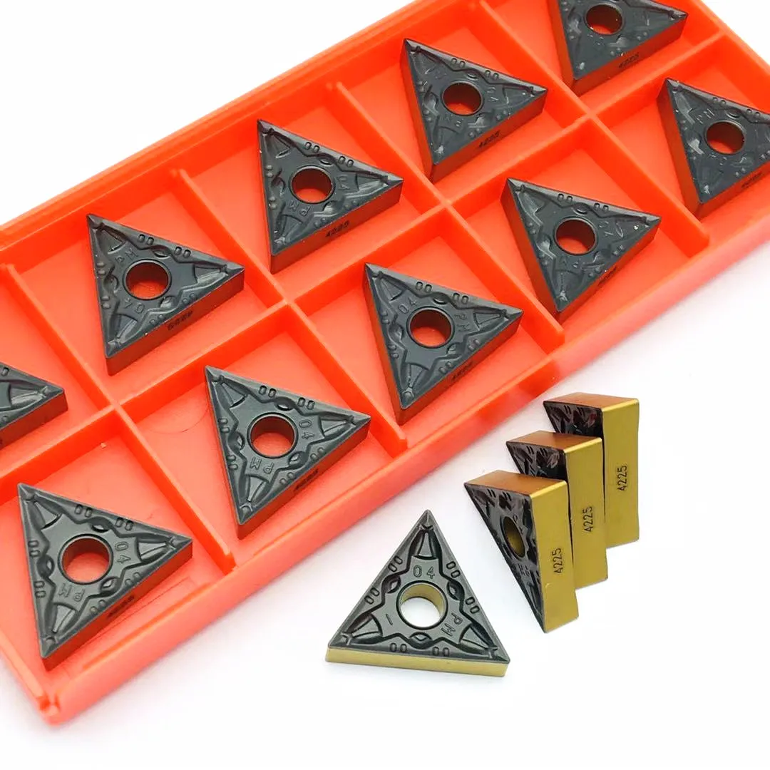 

High quality turning insert TNMG220404 PM 4225 carbide external turning tool pin milling CNC original lathe cutting tool TNMG