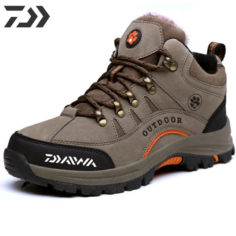 

DAIWA Autumn Winter Men Hiking Boots Sneakers Mountain Climbing Shoes Tactical Hunting Footwear New Classic Outdoor Fishing Boot