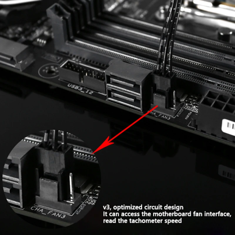 AAAJ-SLF-V3 G1/4Inch Water Cooling System Electronic Flow Sensor Indicator Access the Motherboard to Read Data |