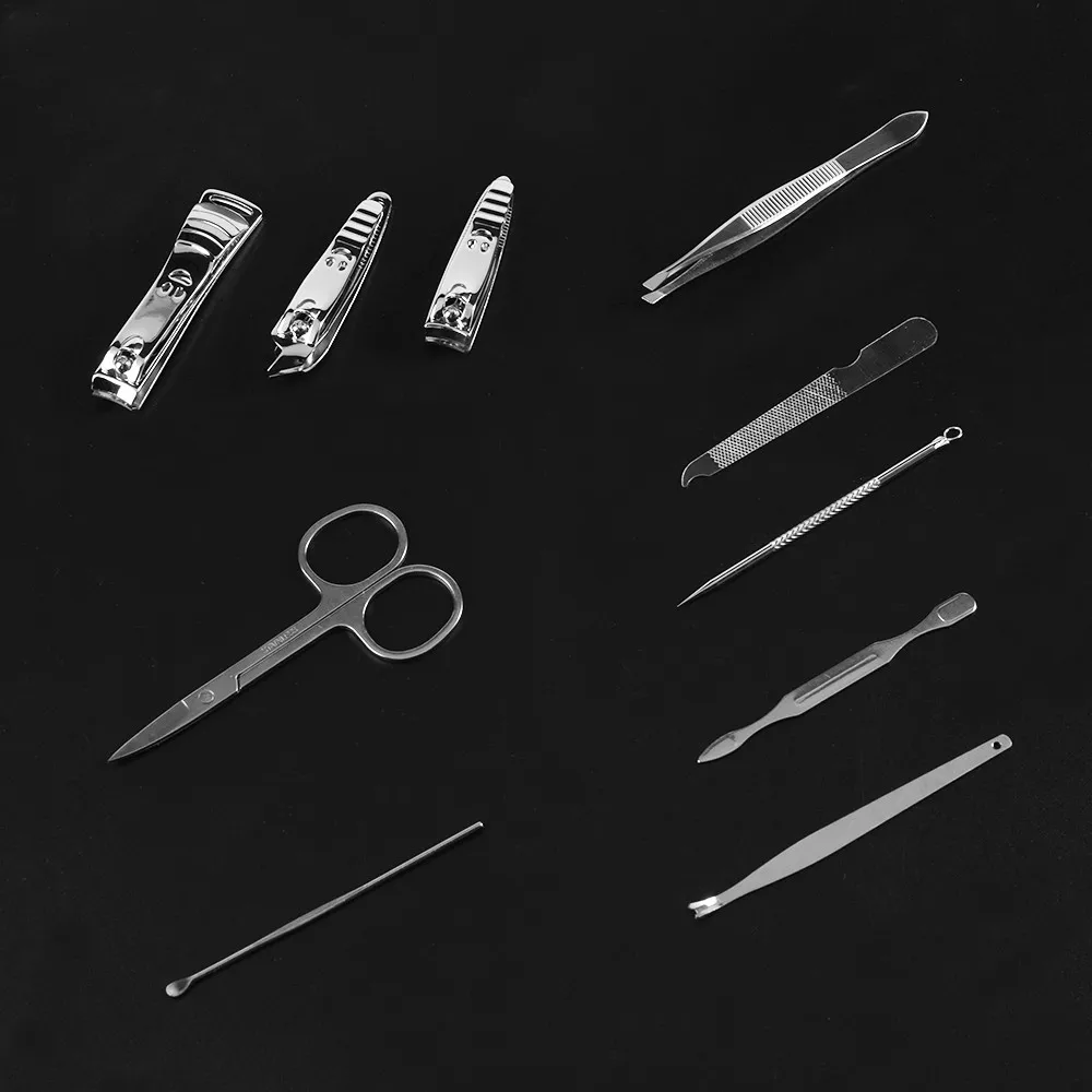 Набор для маникюра и педикюра 10 шт. с футляром|case a|case casecase kit |