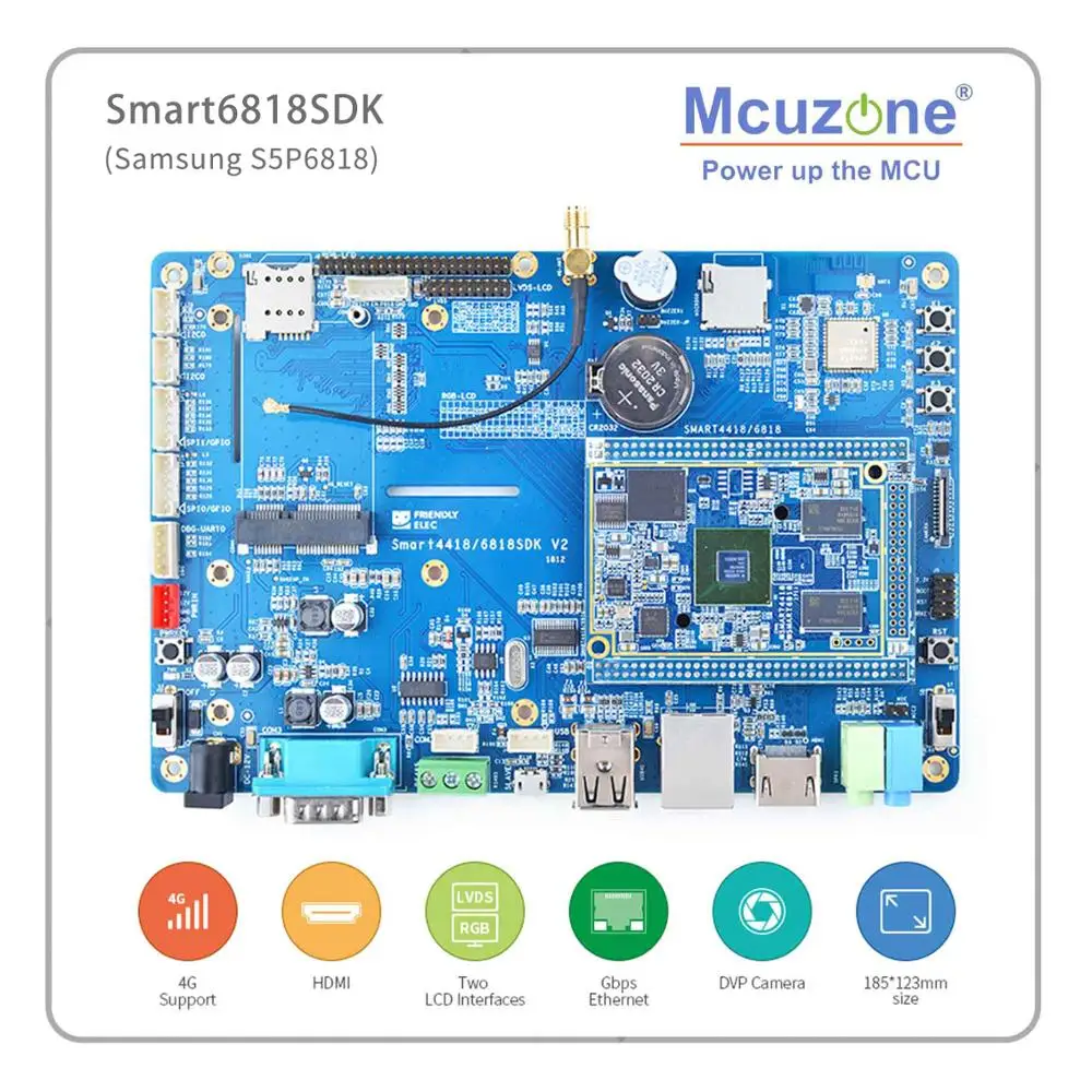FriendlyELEC SMART6818SDK S5P6818 4 3 ƍ' 10 1 'LVDS LCD 4G 800*480 800*1280 емкостный экран|Демонстрационные