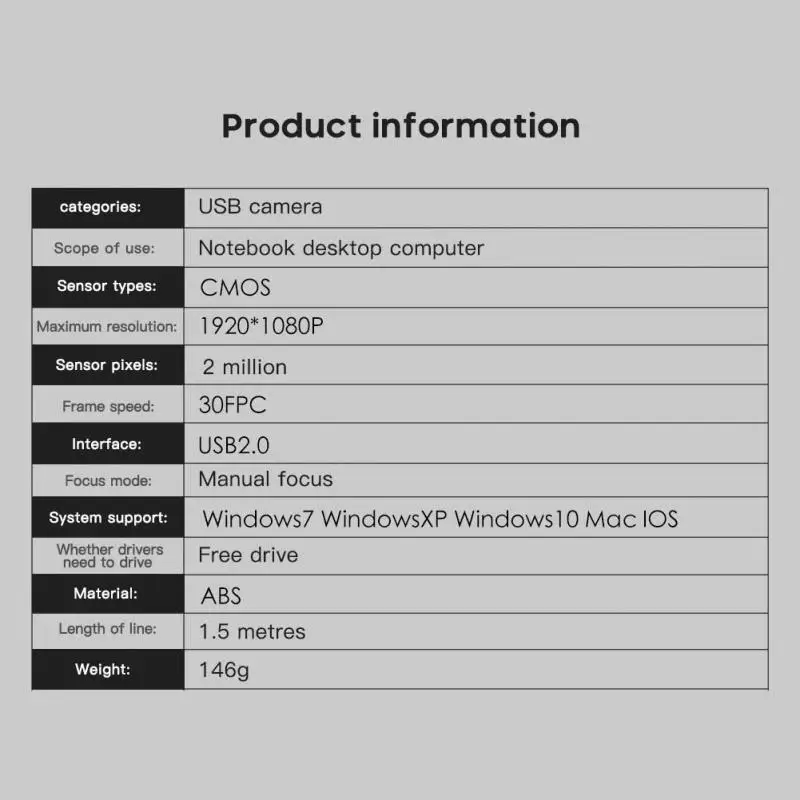 

HD 1080P Webcam PC Mini USB Computer Camera Desktop Notebook Live Video Chat For Live Streaming Webcam True Color Images