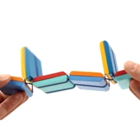 new flipo flip colorful flap wooden ladder change visual illusion novelty decompression kinetic toy anxiety and stress desk toy