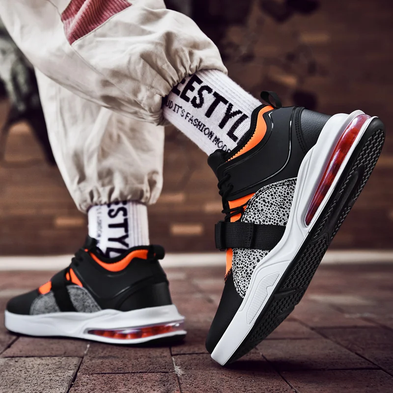 

Sport Sneakers Sneakers Men Sport Shoes For Black Casual Summer Mens Trainers Men's Leather Red Leisure 2020 Male Fashion