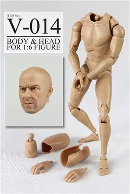 

1/6 Soldier model accessories Passion racing Van Diesel head sculpture model for 12 inch action figure accessories