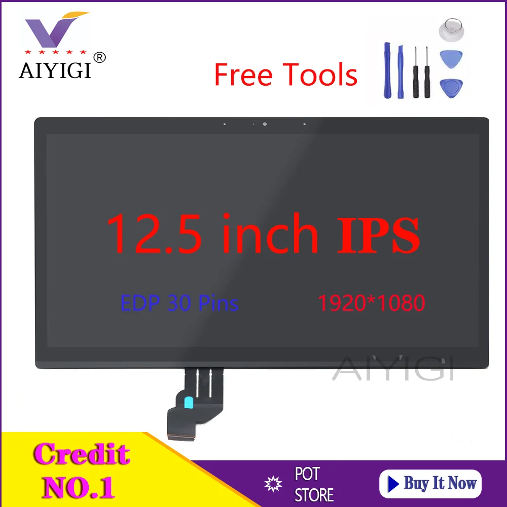 12.5 Inch IPS Laptop Screen For ASUS ZENBOOK 3 UX390 UX390UA UX390UAK Matrix Display FHD 1920*1080 EDP 30Pins Panel Replacement |