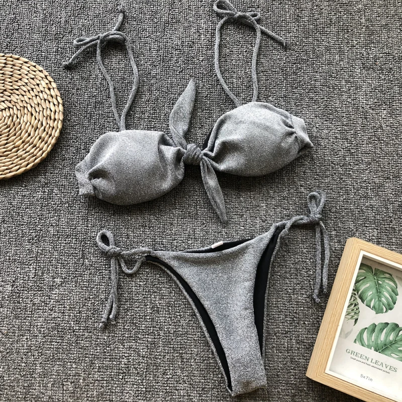 

Summer Sexy Women Bikini Swimsuit Push-up Bikini Set Bandage Swim Suit Female Swimwear Sea Beachwear Bathing Biquni High waist