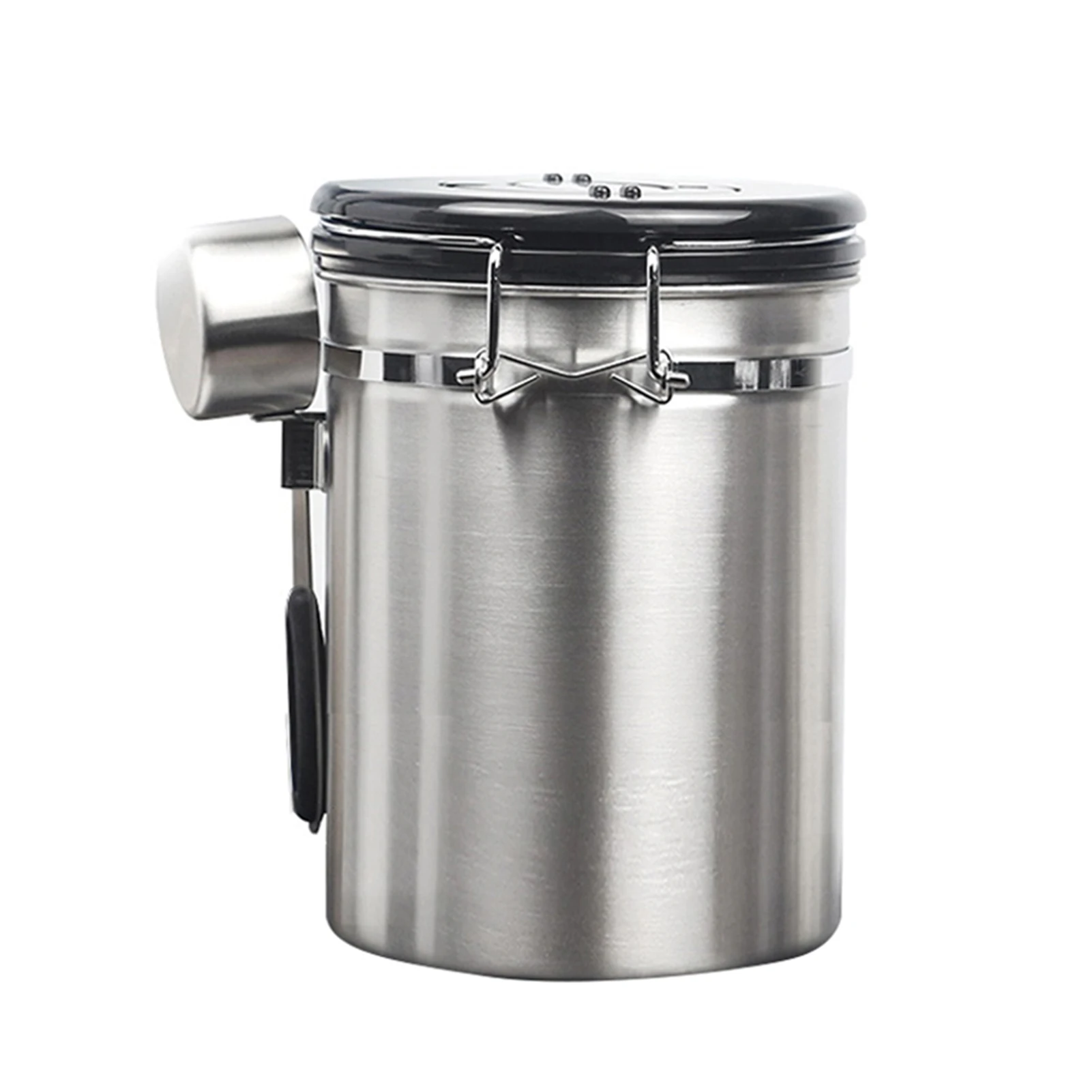 

Hot Airtight Food Storage Container with Date Recorder and Spoon Durable Long Lasting Dust-Proof Water-Proof for Kitchen