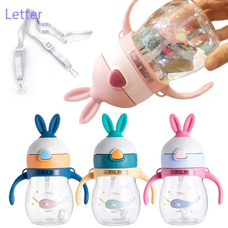 

Baby Bottle Anti Colic Air Vent Wide Neck Natural Nursing Feeding Bottle for Infant BPA Free 280/320ml Baby Care with Strap