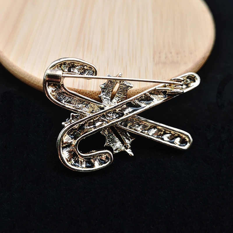 Новое поступление зеленый красный цвет стразы рождественские костышки Женская