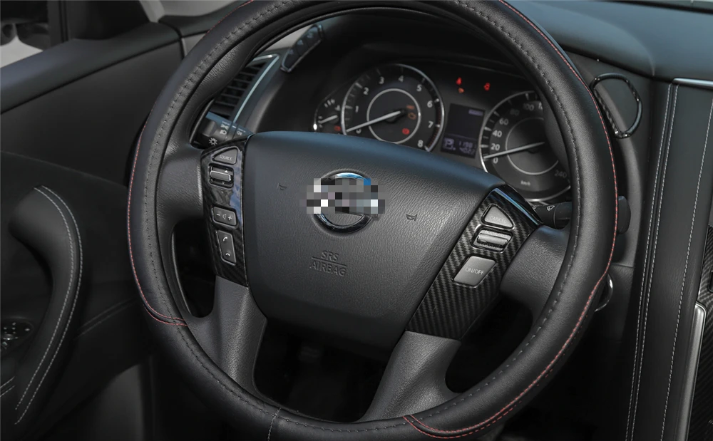 Накладка на каркас кнопки рулевого колеса для Nissan патруль 2017 + автомобильные