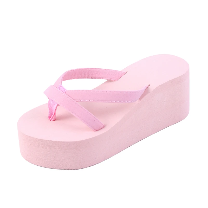 

Women Shoes Women's Summer Fashion Slipper Flip Flops Beach Wedge Thick Sole Heeled Shoes Drop Shipping Bath Shoes Slippers