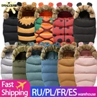 Спальный мешок для новорожденных, утепленный, зимний, чехол для ног в детскую коляску, спальный мешок для новорожденных, пеленка, одеяло