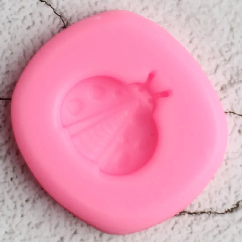DIY Божья коровка кекс Топпер силиконовые формы для торта 3D инструменты украшения