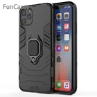 Противоударный защитный чехол для телефона iphone XS 11 Pro MAX XR X 6 6S 7 8 Plus Магнитный автомобильный держатель кольцо бампер полный защитный чехол