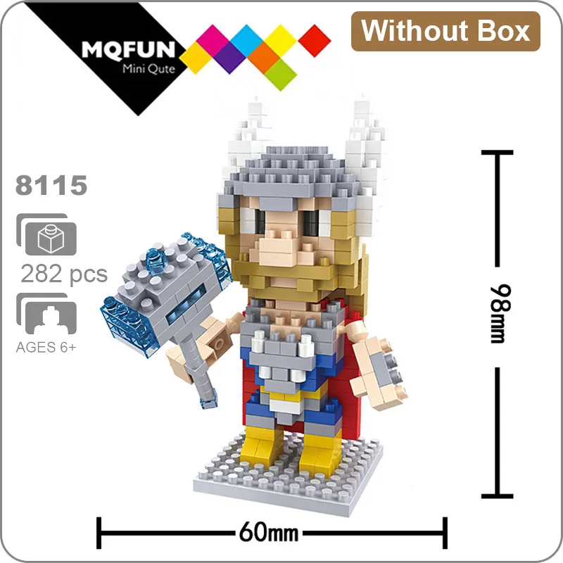 8115 Without Box Hsanhe Марвел Мститель супер герой Железный человек Человек-паук Фигурки обучающая игрушка DIY сборка модель Строительные кирпичи - Цвет: 8115 Without Box