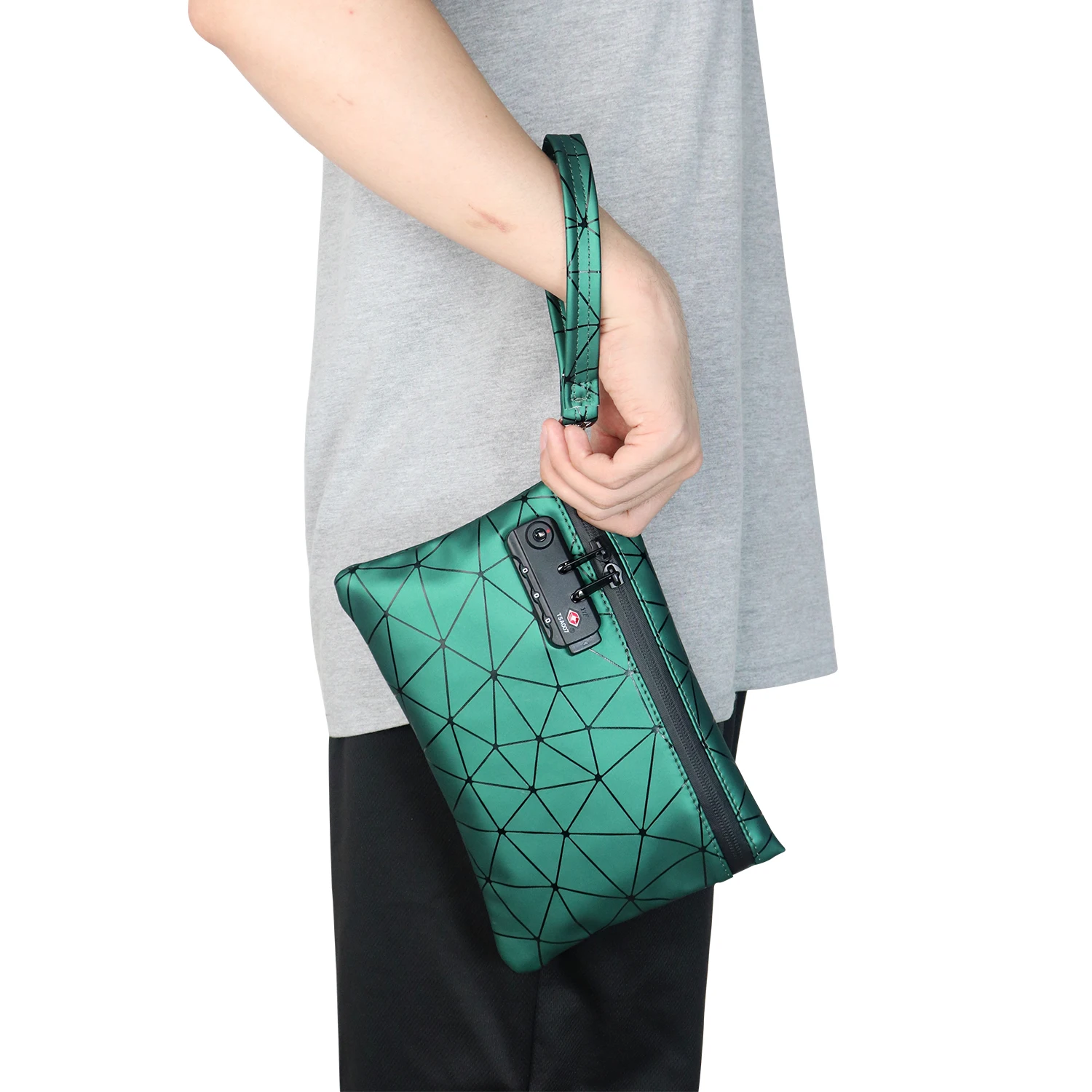 Сумка для курения FIREDOG с защитой от запаха ПУ Чехол табака кодовым замком