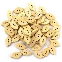 300pcs mixed leaves wood apparel sewing buttons for clothes scrapbooking decorative crafts handicraft diy accessories