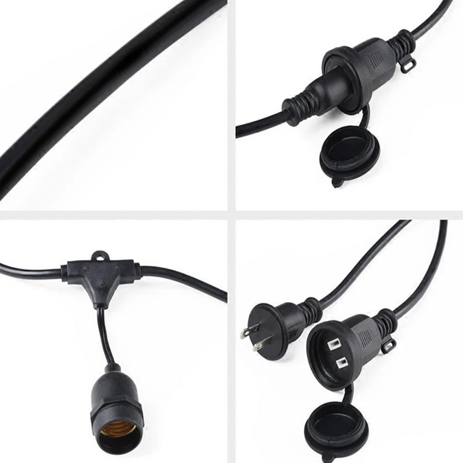 Outdoor LED Lighting Waterproof Light String E27/E26 Lamp Christmas Day Garden Restaurant Decoration | Лампы и освещение