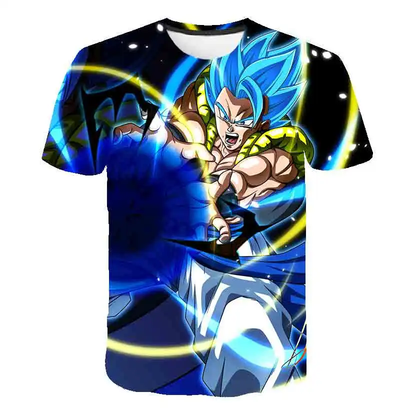 

New 3D Dragonball z Kids T-Shirt Print Boys Clothes Children 2021 Summer Tops Hot JAPAN Cartoon Animation Kids Clothes 4 to 14 Y