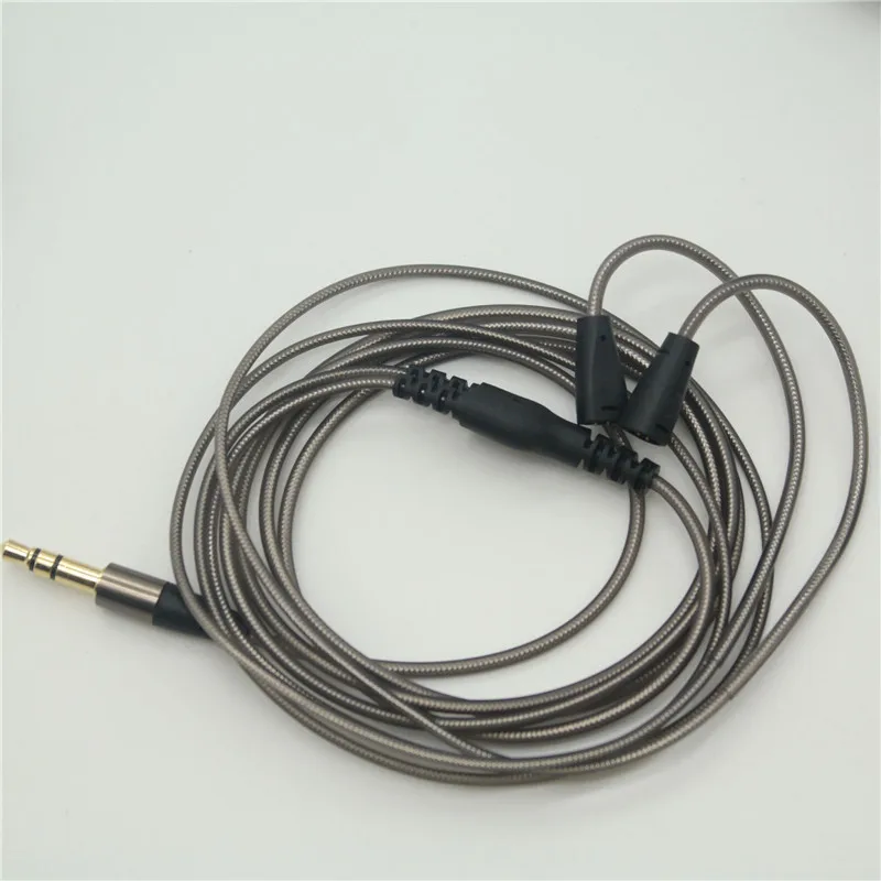 Для Shure SE535 SE215 ie8 ie80 обновление MMCX кабели металлические черные Twist наушники кабель HiFi наушники провода для iphone samsung