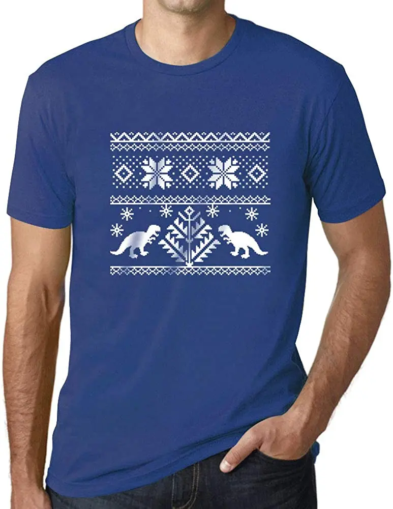 

New Arrivals Summer Graphic Tshirt for Men Cool Christmas Dinosaur Funny Tee 2020 Breathable All Cotton Short Sleeve T Shirt