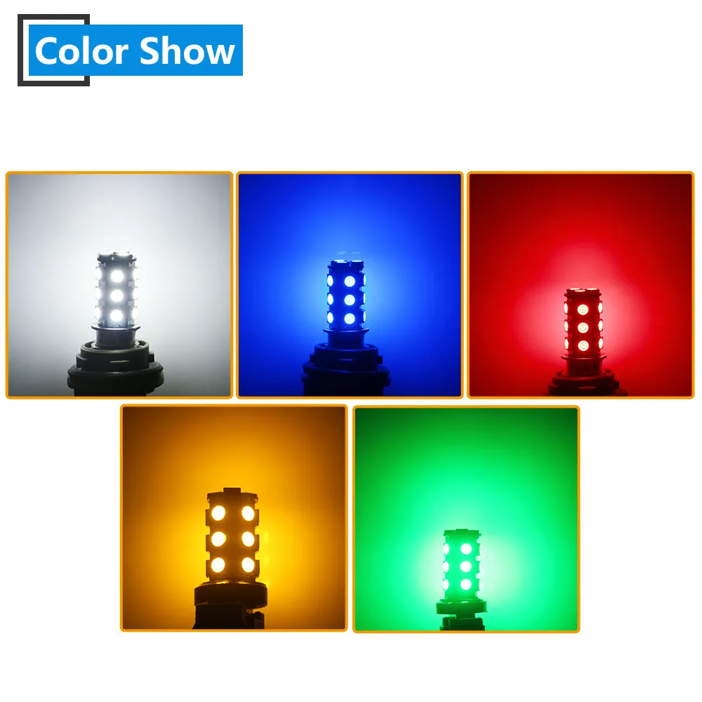 2 шт. DC12V 7440 T20 18 SMD 5050 Светодиодный лампа индикатора сигнала поворота обратный