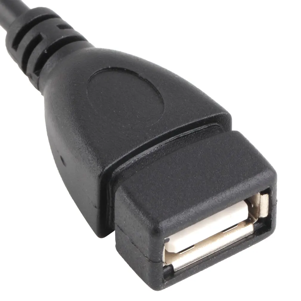 

Black Portable Design High Quality USB A Female to Mini 5P USB B Male Conversion Adapter OTG Cable Upwards
