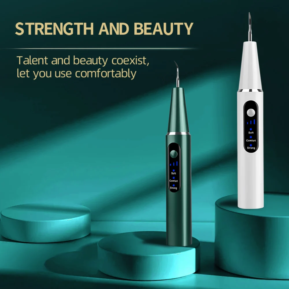 

Ultrasonic Electric Tooth Scaler Home Calculus Stains Remover Tartar Whitener Oral Tool LCD 3 Modes Smart Tooth Cleaner