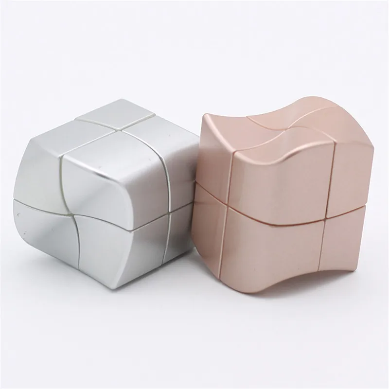 

YJ YuanFang 2x2x2 магический куб кубик рубик странной формы детский подарок головоломка Cubo Magico скоростной конкурс Золотой Серебряный креативная г...