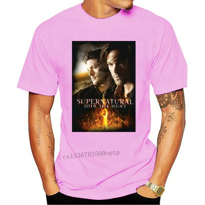 

Супернатуральная Мужская футболка с пламенным постером, новинка 2018, лидер продаж, летняя повседневная футболка, Высококачественная индиви...