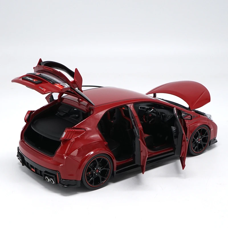 1:18 Honda Civic Тип R литые под давлением модели автомобилей игрушки металлические