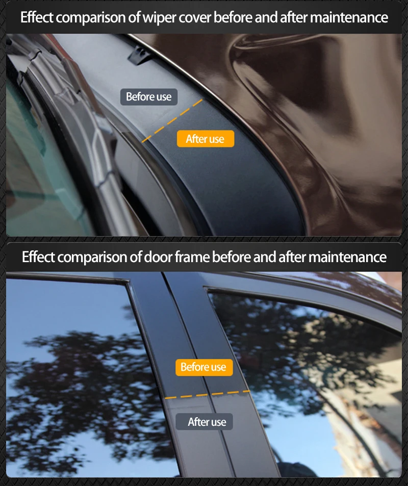 

30ml/50ml Plastic Parts Retreading Agent Automotive Interior Plastic Parts Retreading Agent Plastic Parts Wax Instrument Panel