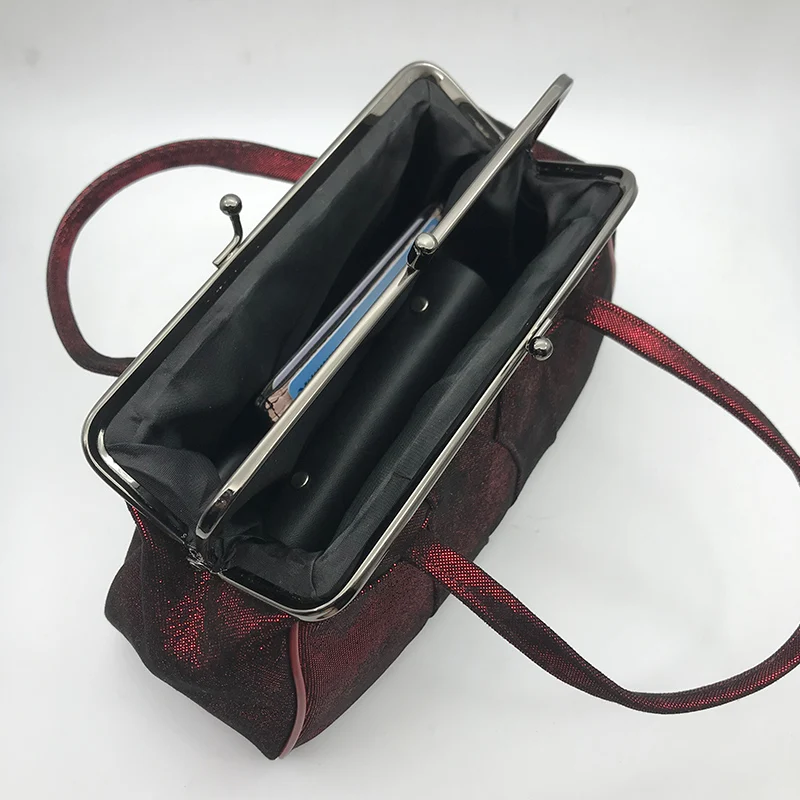 

BELLO TUTTI New Women Genuine Leather Phone Bag Sheepskin Metal Frame Coin Purse Change Handbag Girl Card Holder Small Wallet