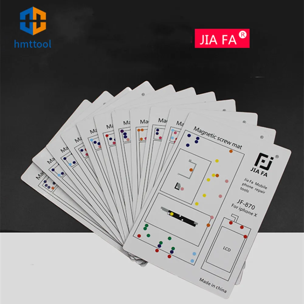 

JF-870 Magnetic Phone Screw Map Project Memory Chart Mat Guide Dissemble For IPhone 4/4S/5/5S/6/6P/6S/6SP Repair Tools