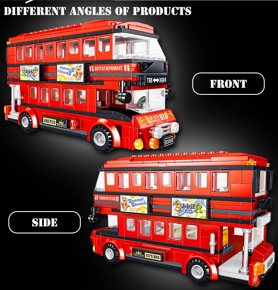 

SEMBO City Classic Pull Back School Bus High-tech Car Model Building Block Creator Mechanic Vehicle Bricks DIY Toys For Children