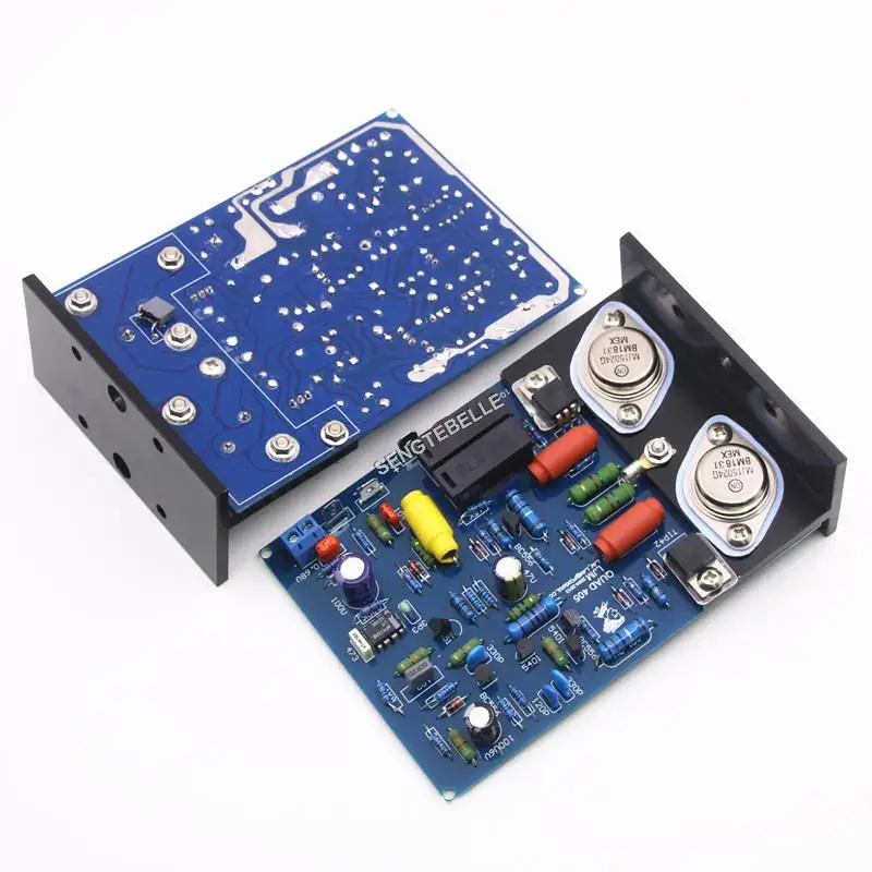 Одна пара клон платы усилителя QUAD405 100 Вт с трубкой MJ15024 TIP42 + угловой алюминиевый