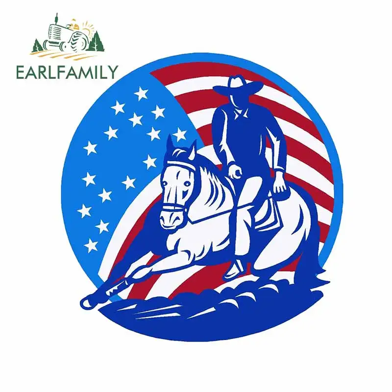 EARLFAMILY 13 см x 12 7 для овального американского флага ковбойские Мультяшные