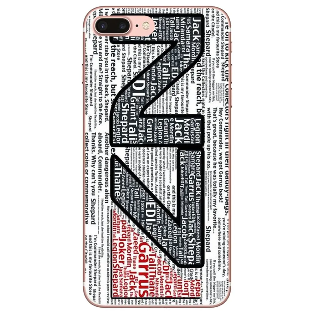 Для iPhone 10 11 12 13 Mini Pro 4S SE 5C 6 6S 7 8 X XR XS Plus Max 2020 корпус Mass Effect N7 Armour Logo Print - купить по