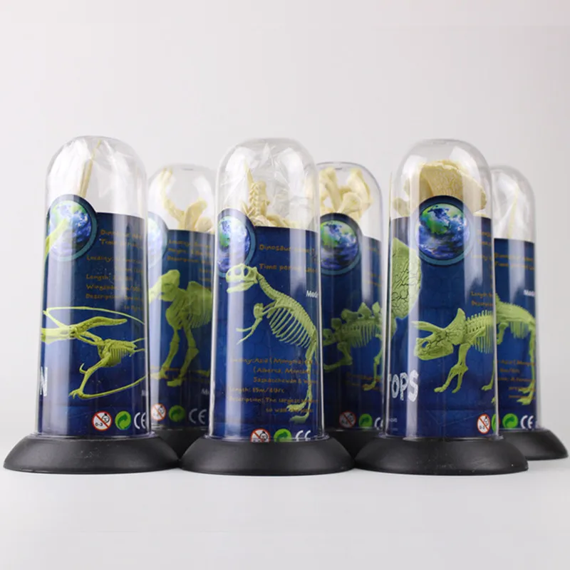 3D головоломка своими руками сборка строительная мозаика динозавр ископаемая