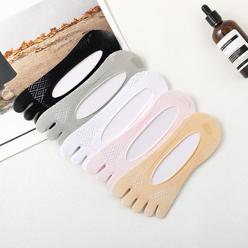 

Носки Женские однотонные Нескользящие, летние воздухопроницаемые, сетчатые, с закрытыми пальцами