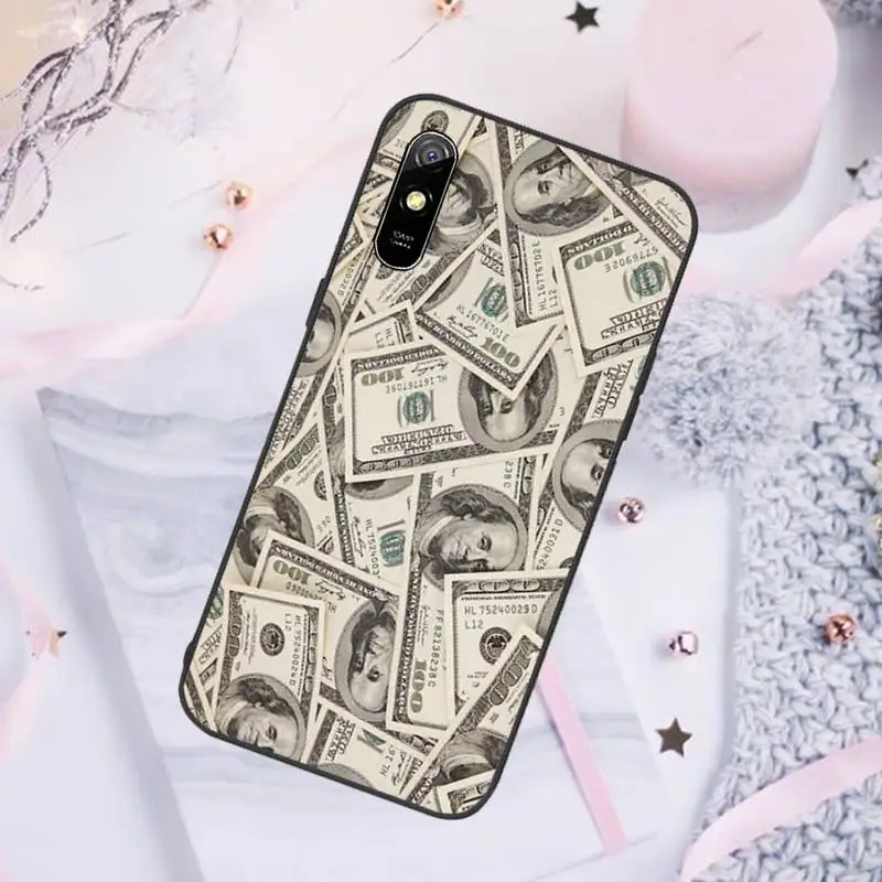 

Money Dollars Bill Cash Ben Franklin Phone Case For Xiaomi Redmi note 7 8 9 pro 8T 9A 9S Mi Note 10 Lite pro