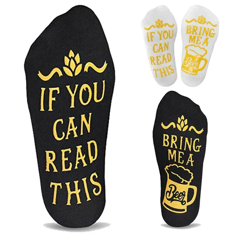 

Unisex If You Can Read This Letter Pattern Cotton Socks