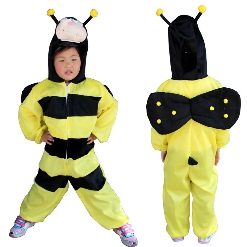 الكرتون النحل الحيوان دور اللعب مرحلة الأطفال الهدايا الملابس صبي فتاة تأثيري هالوين زي