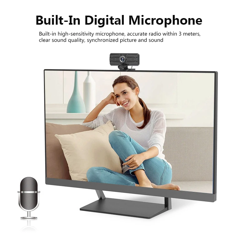 T16S USB Black Webcam Camera 1080P Video Record HD Web With MIC Live Broadcast Calling Conference Network Teaching | Компьютеры и офис