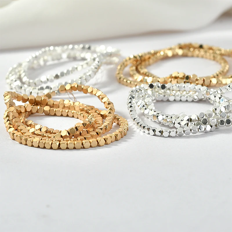 Квадратный маленький уголок 2*2 мм ручной работы из бисера браслет ожерелье